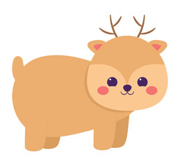 cute colorful reindeer