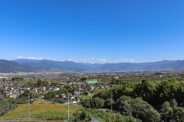 甲府盆地（山梨県笛吹市）