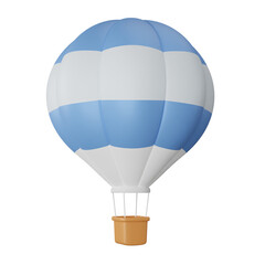 3D Rendering Hot Air Balloon