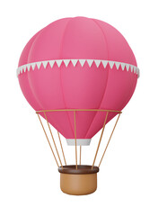 3D Rendering Hot Air Balloon
