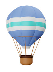 Naklejka premium 3D Rendering Hot Air Balloon