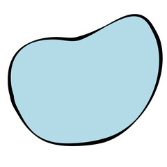 Abstract blob organic modern shape background