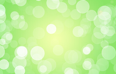 Abstract Green Bokeh Light Background