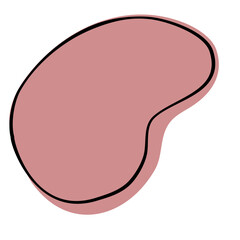 Abstract blob organic modern shape background