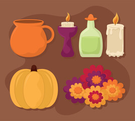 muertos day elements