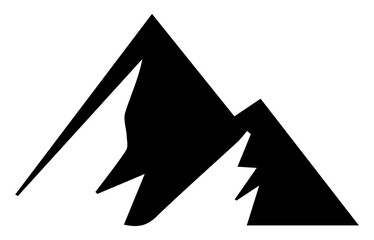Simple mountain transparent (PNG) image