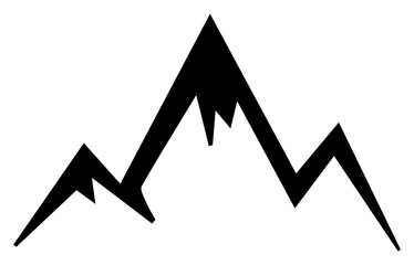 Simple mountain transparent (PNG) image