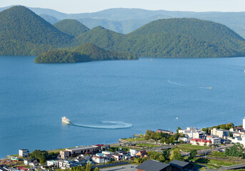 ドローン空撮 洞爺湖のイメージ  北海道洞爺湖町