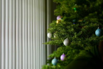 christmas tree on the window