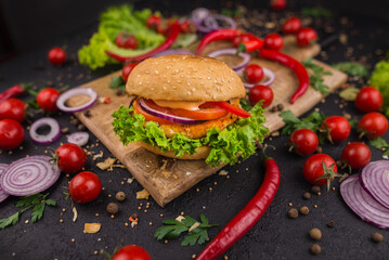 chicken burger