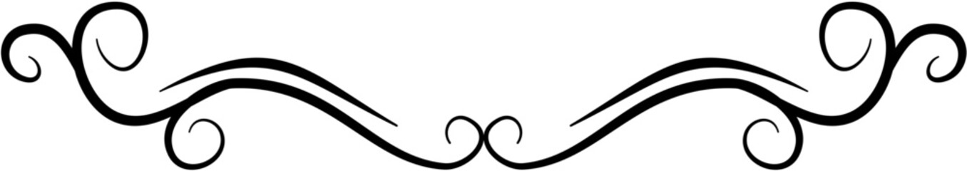 Swirl Flourish Text Divider