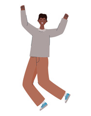 happy man illustration