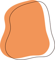 Abstract Shape and Thin Line Illustration