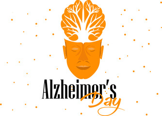 Alzheimers Day. Vector illustration on the theme of World Alzheimer's day observed each year on September 21st across the globe.