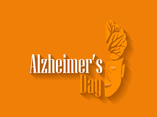Alzheimers Day. Vector illustration on the theme of World Alzheimer's day observed each year on September 21st across the globe.