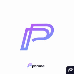 Letter P logo icon design template