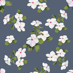  Cayenne jasmine seamless pattern