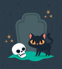 halloween cat card