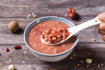 Chinese Food, delicious Laba Porridge or eight Treasures Porridge
