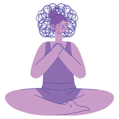 woman without mental health