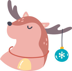 Cartoon Christmas Animal Clip Art
