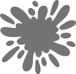 Colorful Splatter Abstract Shape
