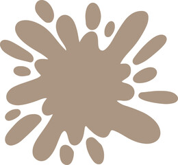 Obraz premium Colorful Splatter Abstract Shape 