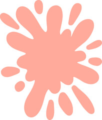 Colorful Splatter Abstract Shape
