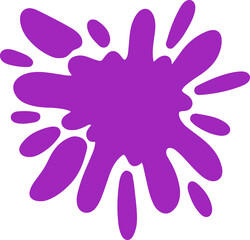Colorful Splatter Abstract Shape
