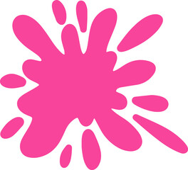 Colorful Splatter Abstract Shape
