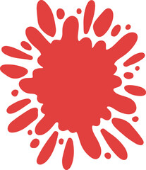 Colorful Splatter Abstract Shape
