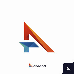 Letter A logo icon design template