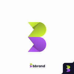 Letter B logo icon design template