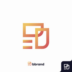Letter B logo icon design template