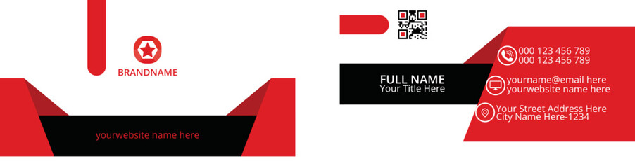 Premium professional business card design template