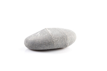 Gray stone - isolated over white