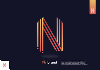 Letter N logo icon design template