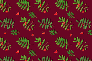 Fototapeta premium Seamless autumn pattern for print and design