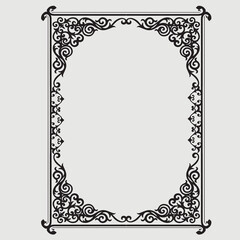 Frame, in the style of an ornament, Vector illustration eps 10, Art.