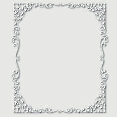 Frame, in the style of an ornament, Vector illustration eps 10, Art.