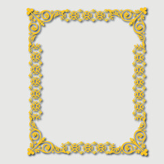 Frame, in the style of an ornament, Vector illustration eps 10, Art.