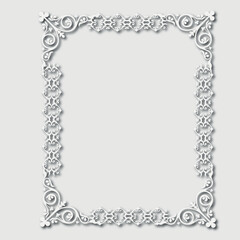 Frame, in the style of an ornament, Vector illustration eps 10, Art.