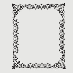 Frame, in the style of an ornament, Vector illustration eps 10, Art.