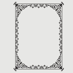 Frame, in the style of an ornament, Vector illustration eps 10, Art.