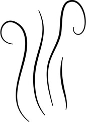 Smoke Aroma Line Illustration