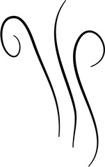 Smoke Aroma Line Illustration