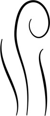 Smoke Aroma Line Illustration