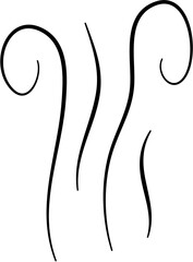 Smoke Aroma Line Illustration