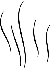 Smoke Aroma Line Illustration