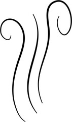 Smoke Aroma Line Illustration